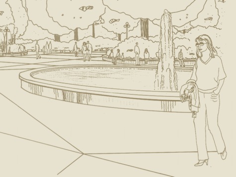 Prostranstv� s font�nou